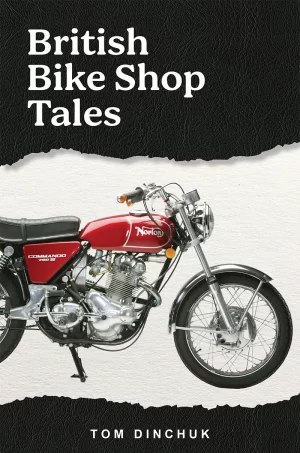 The front cover of the book British Bike Shop Tales